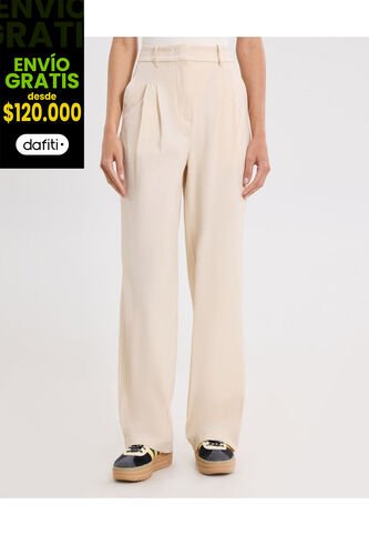 Pantalón Para Mujer Moda Color Crema Marca Atmos #31070095 Atmos