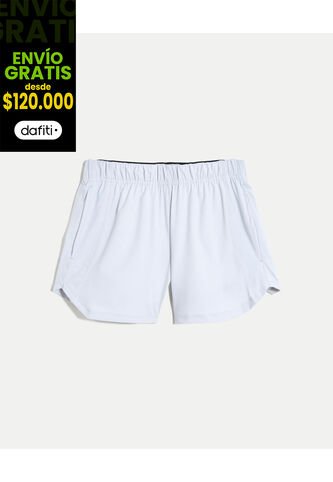 Short Para Mujer Multiusos Punto Color Azul Marca Atmos #31190101 Atmos