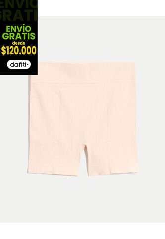 Panty Para Mujer Boxer Color Beige Marca Atmos #31800102 Atmos