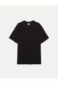 Camiseta Regular Fit Manga Corta Texturizada  Para Hombre Negro Atmos de Atmos