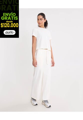 Pantalón Para Mujer Moda Color Marfil Marca Atmos #31070075 Atmos