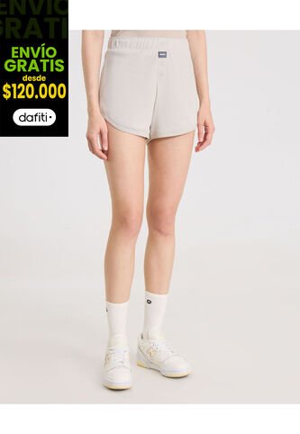 Short Para Mujer Multiusos Punto Color Avena Marca Atmos #31190090 Atmos