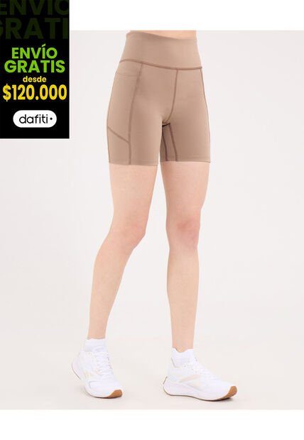 Short Para Mujer Multiusos Punto Color Beige Marca Atmos #31190098