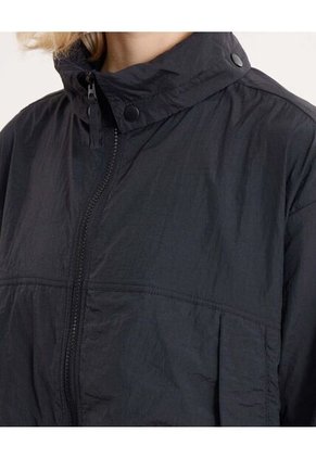 Chaqueta Deportiva Rompevientos  Para Mujer Negro Atmos