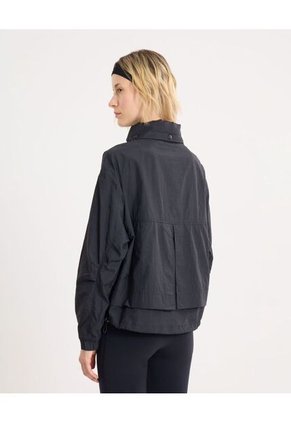 Chaqueta Deportiva Rompevientos  Para Mujer Negro Atmos