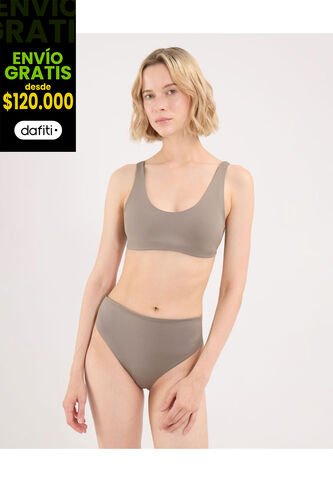 Panty Para Mujer Clasico Color Café Marca Atmos #31800092 Atmos