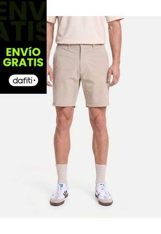 Bermuda Chino Flowtech  Para Hombre Café Atmos Atmos