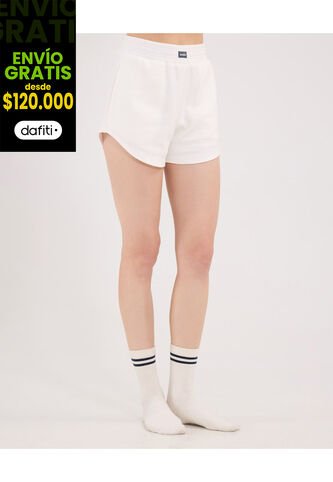 Short Para Mujer Multiusos Punto Color Marfil Marca Atmos #31190104 Atmos