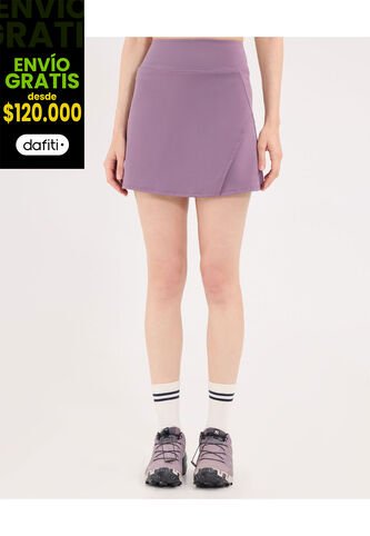 Falda Para Mujer Medio Color Morado Marca Atmos #31140019 Atmos