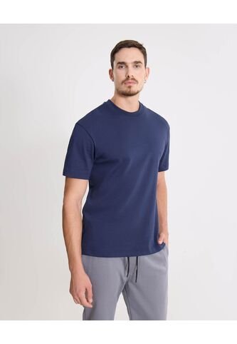 Camiseta  Para Hombre Manga Corta Cuello Redondo Color Azul Marca Atmos #32090291 Atmos