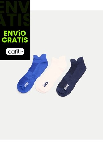 Pack X3 Medias Tobilleras X3 Para Hombre Surtido Atmos Atmos