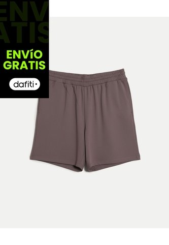 Bermuda 7 Pulgadas Con Biker  Para Hombre Café Atmos Atmos