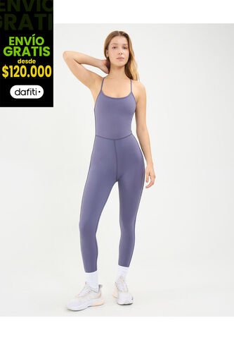 Enterizo Para Mujer Manga Sisa Color Gris Marca Atmos #31320023 Atmos