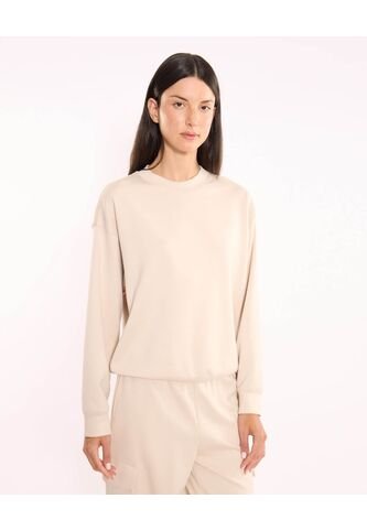 Buzo Para Mujer Cuello Redondo Color Mocca Marca Atmos #31060068 Atmos