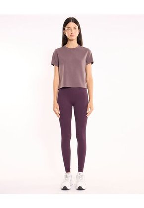 Camiseta Para Mujer Manga Corta Cuello Redondo Color Morado Marca Atmos #31090291