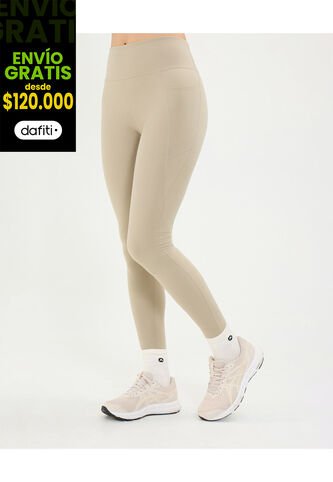 Leggins Para Mujer Largo Color Beige Marca Atmos #31230055 Atmos