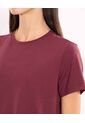 Camiseta Para Mujer Manga Corta Cuello Redondo Color Vino Marca Atmos #31090319 de Atmos