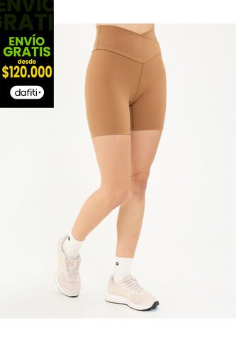 Short Para Mujer Multiusos Punto Color Camel Marca Atmos #31190093 Atmos