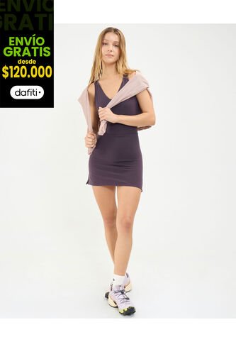 Vestido Para Mujer M/Sisa Corto Color Morado Marca Atmos #31170008 Atmos