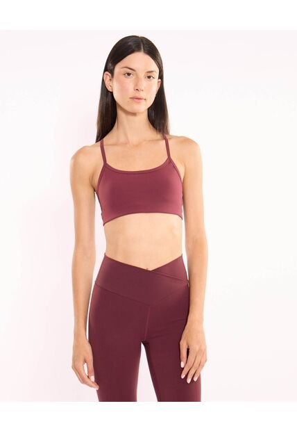 Buzo  Para Mujer Hoodie Color Vino Marca Atmos #31060088