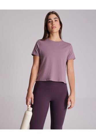 Camiseta Para Mujer Manga Corta Color Morado Marca Atmos #31090141 Atmos