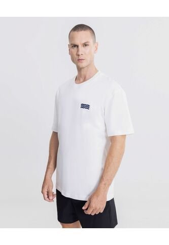 Camiseta Para Hombre Manga Corta Cuello Redondo Color Blanco Marca Atmos #32090290 Atmos