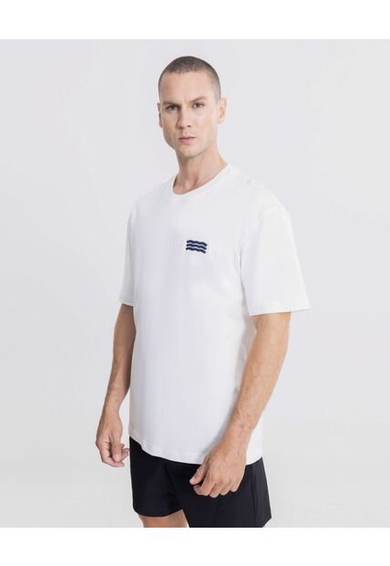 Camiseta Para Hombre Manga Corta Cuello Redondo Color Blanco Marca Atmos #32090290