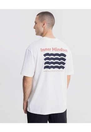 Camiseta Para Hombre Manga Corta Cuello Redondo Color Blanco Marca Atmos #32090290