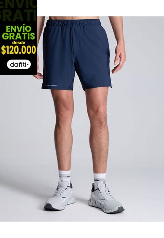 Bermuda Para Hombre Deportiva Largo Color Azul Oscuro Marca Atmos #32100069 Atmos