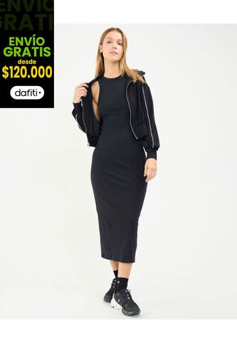 Vestido Para Mujer M/Sisa Largo Color Negro Marca Atmos #31170018 Atmos