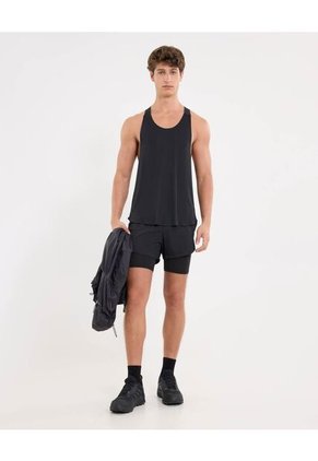 Camiseta Para Hombre Manga Sisa Cuello Redondo Color Negro Marca Atmos #32090206