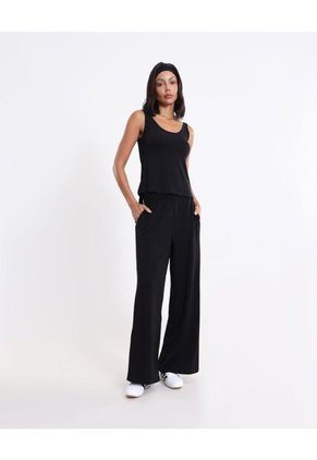 Camiseta Sin Mangas Ligera  Para Mujer Negro Atmos