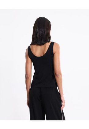 Camiseta Sin Mangas Ligera  Para Mujer Negro Atmos