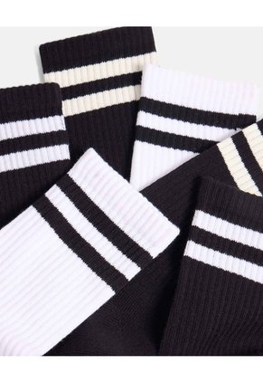 Pack X 3 De Medias Caña Media  Para Mujer Blanco Atmos