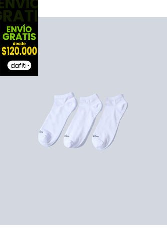Medias Para Hombre Tobillera Color Blanco Marca Atmos #32980005 Atmos