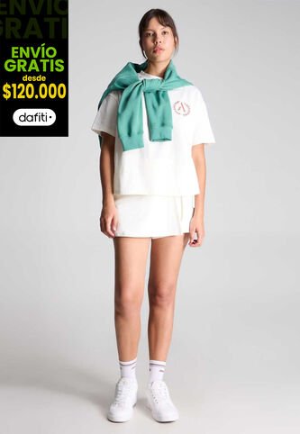 Short Para Mujer Short Color Marfil Marca Atmos #31190078 Atmos