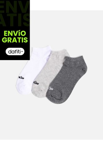 Pack X3 Medias Tobilleras X3 Para Mujer Gris Atmos Atmos