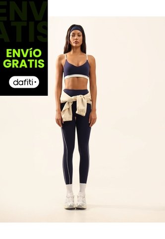 Leggins  Para Mujer Largo Color Azul Marca Atmos #31230127 Atmos