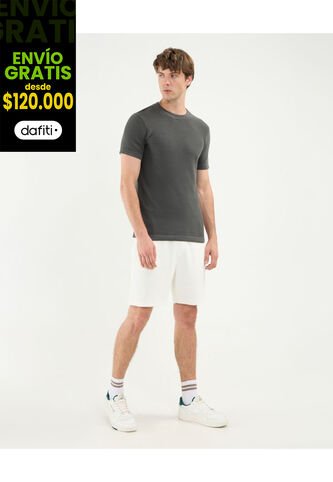 Bermuda Para Hombre Regular Corto Color Marfil Marca Atmos #32100065 Atmos