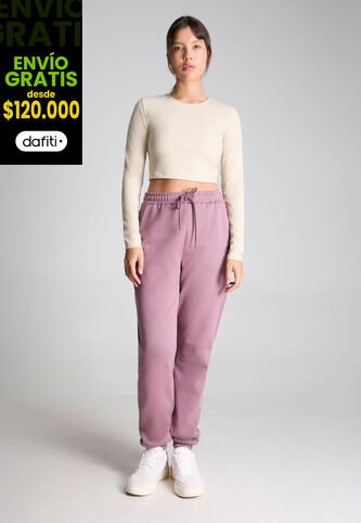 Pantalon Para Mujer Jogger Color Morado Marca Atmos #31070041 Atmos