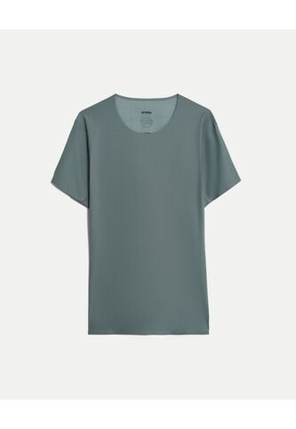 Camiseta  Para Hombre Manga Corta Cuello Redondo Color Verde Marca Atmos #32090303 Atmos