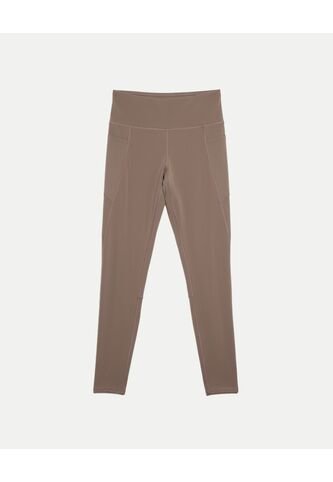 Leggins  Para Mujer Largo Color Café Marca Atmos #31230111 Atmos