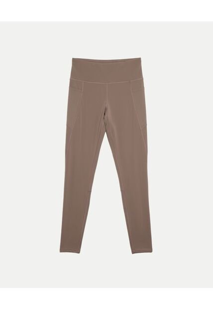 Leggins  Para Mujer Largo Color Café Marca Atmos #31230111