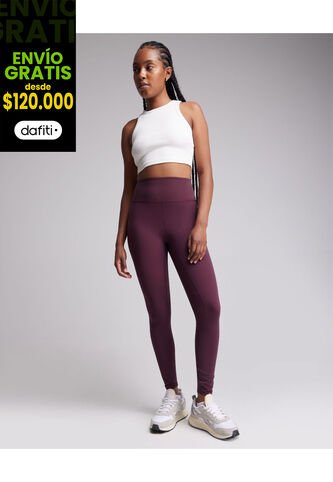 Leggins Para Mujer Largo Color Vino Marca Atmos #31230011 Atmos