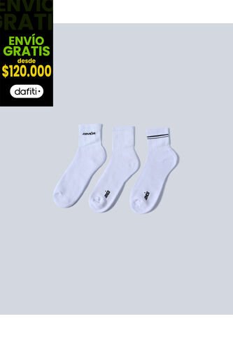 Medias Para Hombre Caña Media Color Blanco Marca Atmos #32980008 Atmos