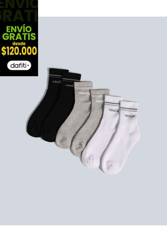 Medias Para Mujer Caña Media Color Gris  Marca Atmos #31980017 Atmos