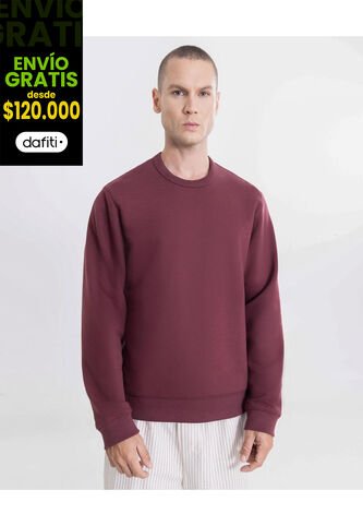 Buzo  Para Hombre Cuello Redondo Color Vino Marca Atmos #32060072 Atmos
