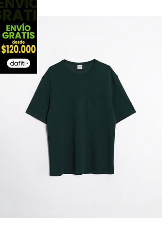 Camiseta  Para Hombre Manga Corta Cuello Redondo Color Verde Marca Atmos #32090284 Atmos