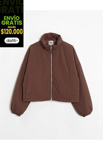 Chaqueta  Para Mujer Acolchada Color Café Marca Atmos #31080067 Atmos