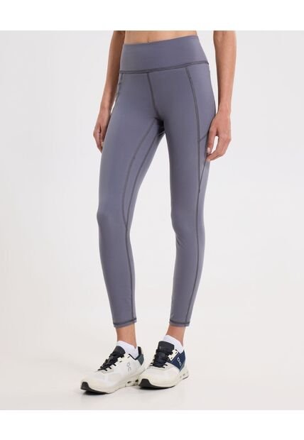 Leggins Pockets Aerius Soft  Para Mujer Gris Atmos